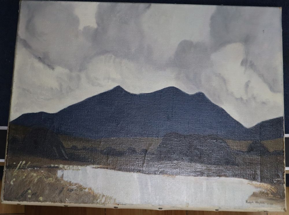 Philip Hopton, oil on canvas, Irish landscape, signed and dated 1978, 35 x 46cm, unframed